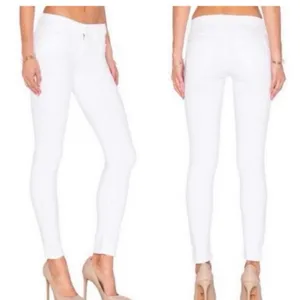 Mother Denim The Looker Skinny Jeans in Mirror Mirror White- Size 26 thumbnail 2
