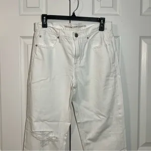 American Eagle white baggy jeans size thumbnail 2