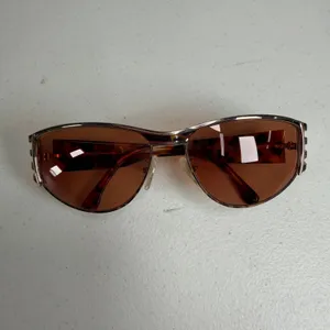 VTG Y2K Fendi Sunglasses FS 118 Tortoise Gold Shield Wrap Made in Italy Vintage thumbnail 9