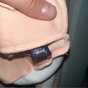 Vintage Stussy Y2K Baby Pink Full Zip Lightweight Jacket Size: Large thumbnail 6