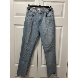 Reformation Step‎ Hem Size 25 Light wash Blue Jeans thumbnail 4