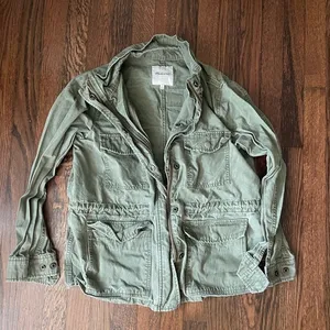 Madewell army green jacket thumbnail 1