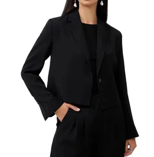 Harry Cropped Suit Blazer thumbnail 1