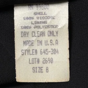 VTG Drama Floral Bias Cut Maxi Skirt 8 Taupe Black Made USA‎ Dark Academia thumbnail 10