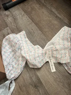 NWT For Love & Lemons Denise Crop Top size small thumbnail 5