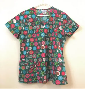 SB Scrubs Women's Seasonal Scrub Top Sz S thumbnail 2
