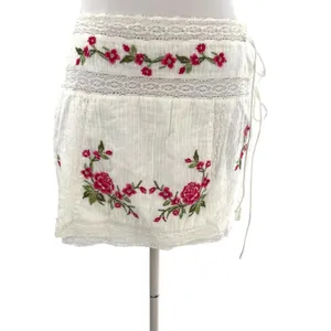 For love and‎ lemons Jolene Embroidered Mini Skirt in White sz M thumbnail 10