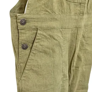 Purnell Work Wear Olive Green Slub Cotton Overalls Women's size 6 NEW Tags thumbnail 14