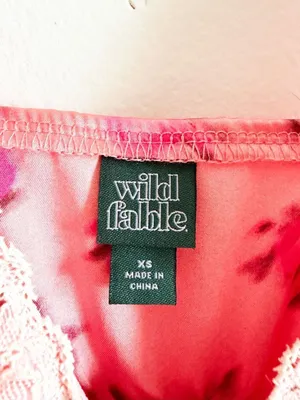 Wild Fable Satin Floral Dress Size XS thumbnail 6