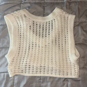 Double Zero Crochet Crop Top thumbnail 3
