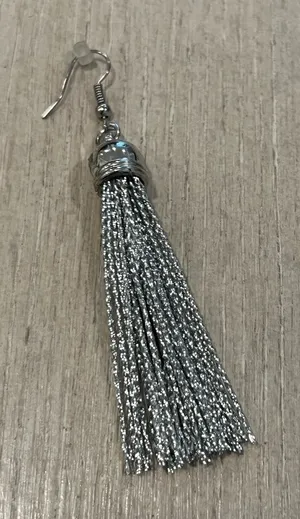 Vintage silver fringe earrings thumbnail 1
