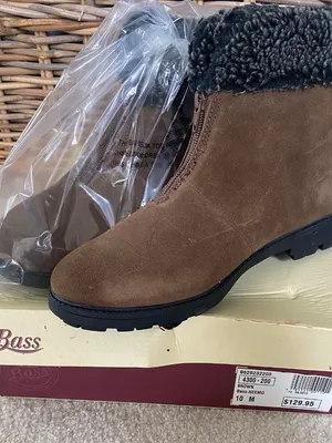 G.H. Bass & Co. Neemo Ankle Boot suede Solid Brown Size 10M Women’s NIB thumbnail 6