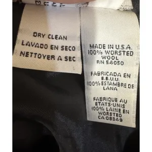 Y2k Evan Picone Black Wool Pencil Skirt SZ 10 Old Money Back Slit‎ Lined Grunge thumbnail 3