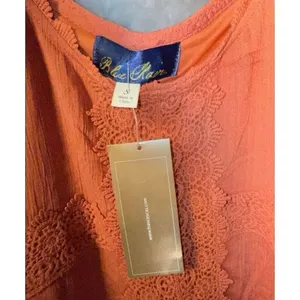 Blue Rain by Francesca's terracotta casual mini dress Small NEW #772 thumbnail 5