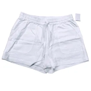 J Crew Point Sur Chambray Seaside Short in Linen Blend White Size Small NWT thumbnail 2