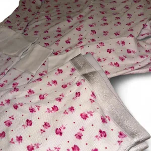 Victoria's Secret floral thermal long sleeve top and jogger pajama set. thumbnail 2