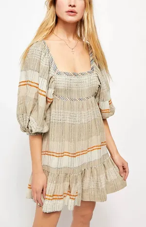 Free People All Lined Up Mini Dress thumbnail 1