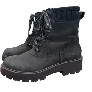 Ugg Womens Black Ballard Lace Up Boot Size 8 thumbnail 1