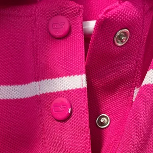 Vineyard Vines athletic sleeveless pink and white striped polo size medium thumbnail 8