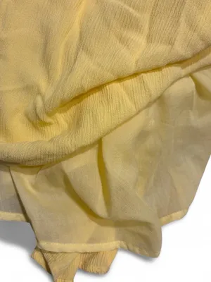Stradivarius Yellow Tiered Maxi Skirt thumbnail 2