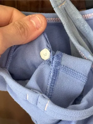 Lululemon Flow Y Bra IV sports racerback Lullaby periwinkle mesh luon thumbnail 5