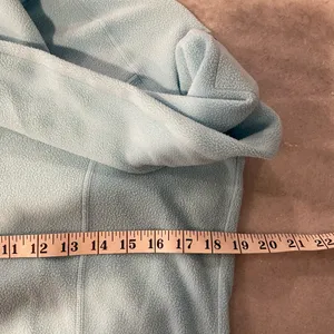 L.L. Bean Size S Aqua Blue Mock Beck Long Sleeve Quarter Zip Pullover Fleece Top thumbnail 9