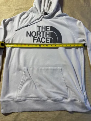 The North Face Half Dome Hoodie Women L White Pullover Logo Sweatshirt thumbnail 5