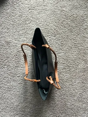 Soludos Merida Black Leather Tote thumbnail 5