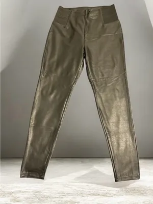 Brand New Black Faux Leather Skinny Pants / Leggings - Size M thumbnail 1