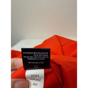 Sam Edelman Wide Leg Cropped Sleeveless Coral Red Jumpsuit Size 10 *no belt* thumbnail 7