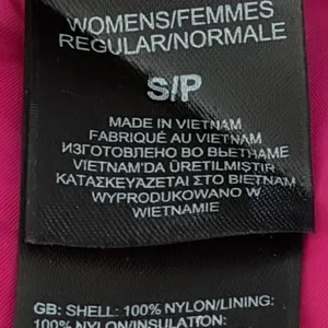 The North Face Women's Small Purple 550 Down Chevron Quilted Vest Pink Lining thumbnail 5
