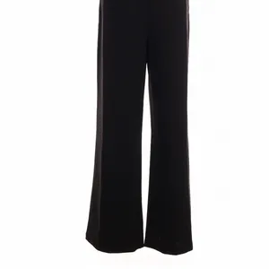The Noli Shop Black Jumpsuit Feather Trim Strapless Small Glam Party Chic thumbnail 4