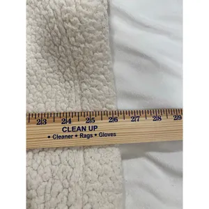 Aerie Fuzzy Fluffy Soft Pullover Warm Quarter Zip Sweater Cream Women's Small thumbnail 7