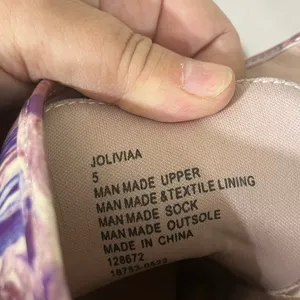 Steve Madden Joliviaa Marbled Combat Ankle Boot Women‎ 5 Purple Side Zipper Snow thumbnail 7