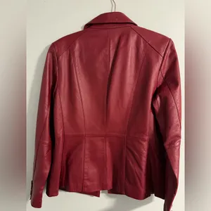 East 5th Rich Burgundy Leather Jacket thumbnail 2