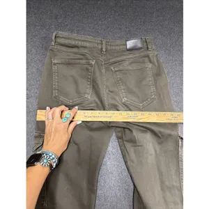 Mint Velvet Khaki Cargo Straight Slim Jeans Women's 8R uk 12R Combat Utility‎ thumbnail 9