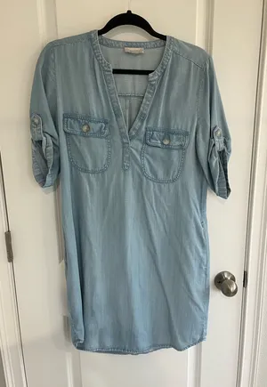 Loft Denim Dress thumbnail 1