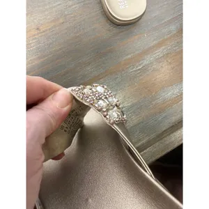 Kenneth Cole Reaction Glam-athon Beaded‎ Thong Sandals Gold Size 6.5 New thumbnail 10