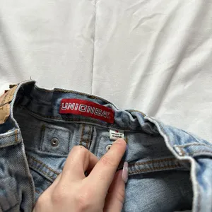 Vintage 90s Y2K Denim Micro Mini Shorts Size 3 Preppy Girlie Baddie‎ Grunge City thumbnail 3