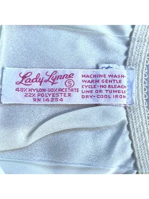 Vintage Lady Lynne Half Slip W/Lace Hem Nylon Blend Made In USA Size Small 21q thumbnail 4