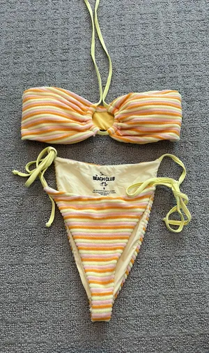 The beach club bikini set Yellow thumbnail 1