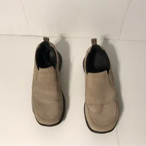 L.L. Bean suede slip on comfort moss shoe women size 8 W thumbnail 3