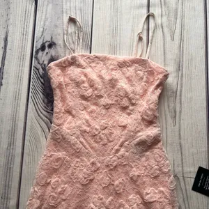 Lulus Joni Blush Pink 3X Floral Appliqué Lace Maxi Dress thumbnail 7