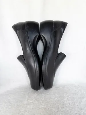 Clarks Bendables MAY POPPY Loafers Womens Size 6M Black Leather Slip-Ons 84634 thumbnail 6