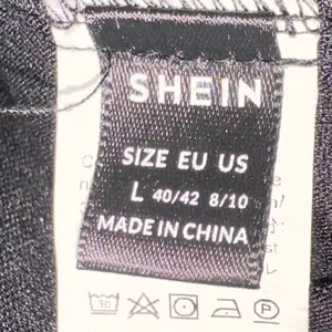 SHEIN Patchwork Shacket Elasticized Sleeves Large‎ Oversized Lightweight thumbnail 3