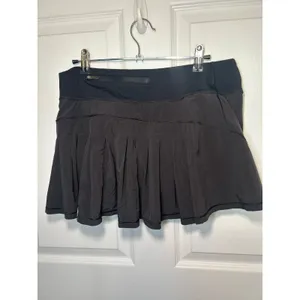 Lululemon Pace Rival Skirt 8 Black Pleated‎ Athletic Tennis Golf Skort thumbnail 2