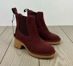 Sorel Women's Hi-Line Heel Chelsea Boots US6.5 Spice, Tawny Buff $190 thumbnail 1