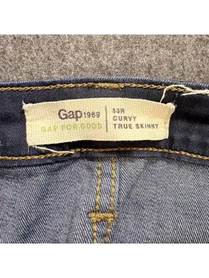 Gap Women's Blue and Navy Trousers thumbnail 3