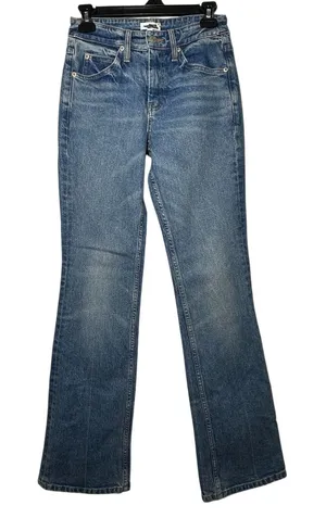 A.L.C. Womens Size 24 Denim Flare Jeans Medium Wash‎ thumbnail 1