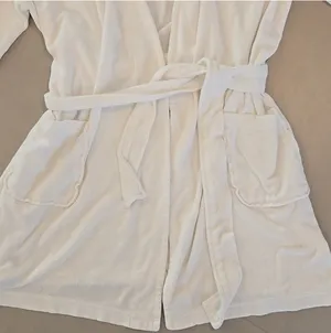 Ralph Lauren White Hooded Robe With Pink Horse Logo thumbnail 2